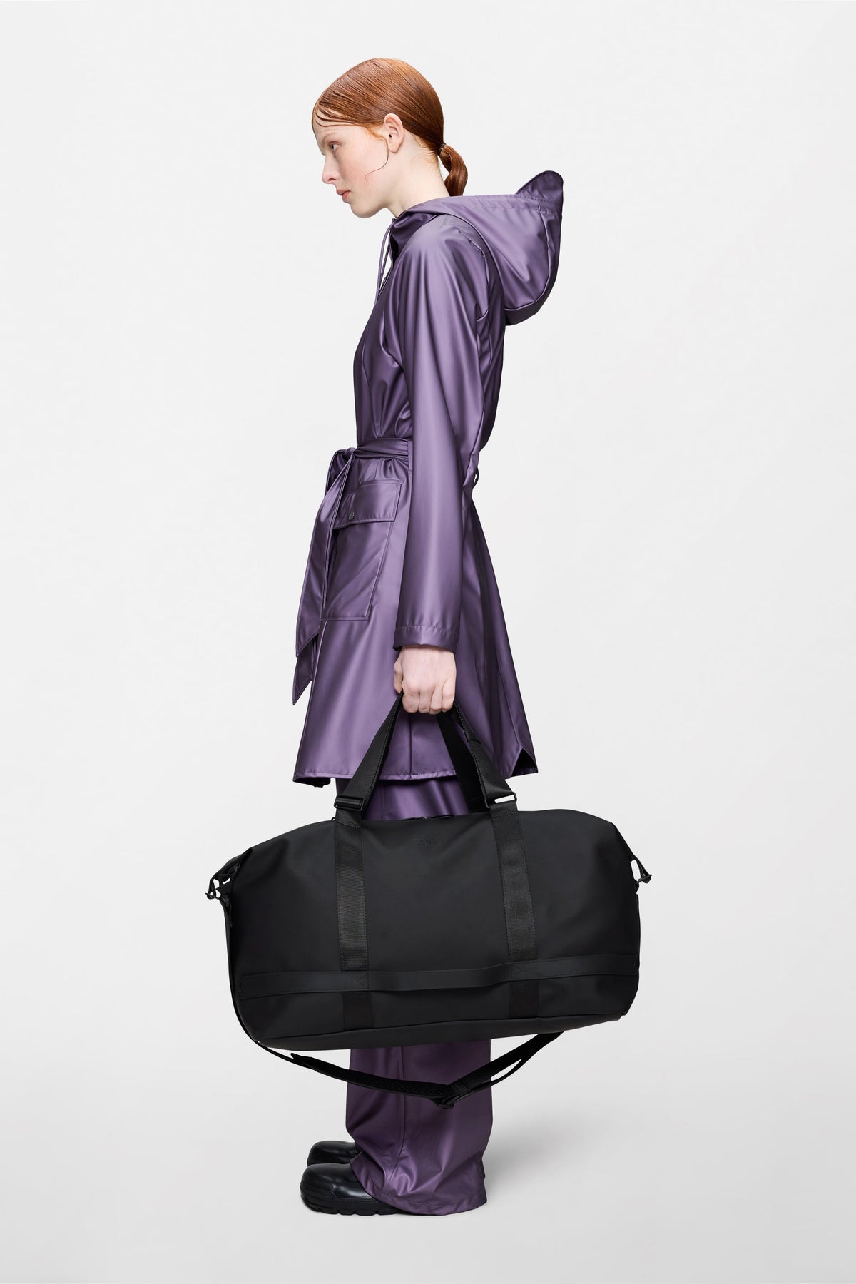 RAINS OTG Weekend Bag Black Weekender