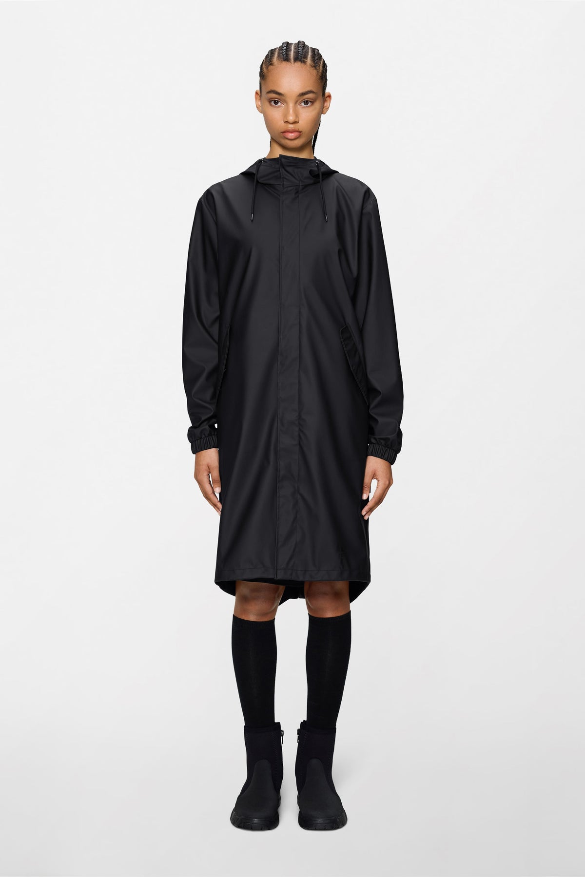 RAINS Fishtail Parka Black Jacket