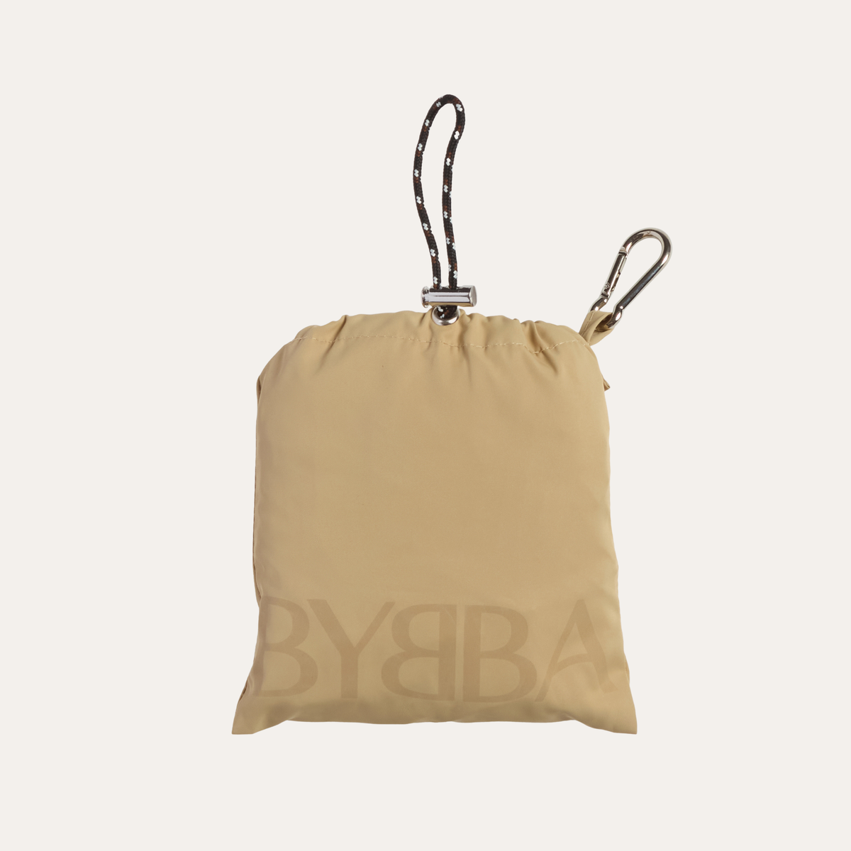 THE BALOS PACKABLE TOTE BAG / SAND DUNE BLACK ROPE