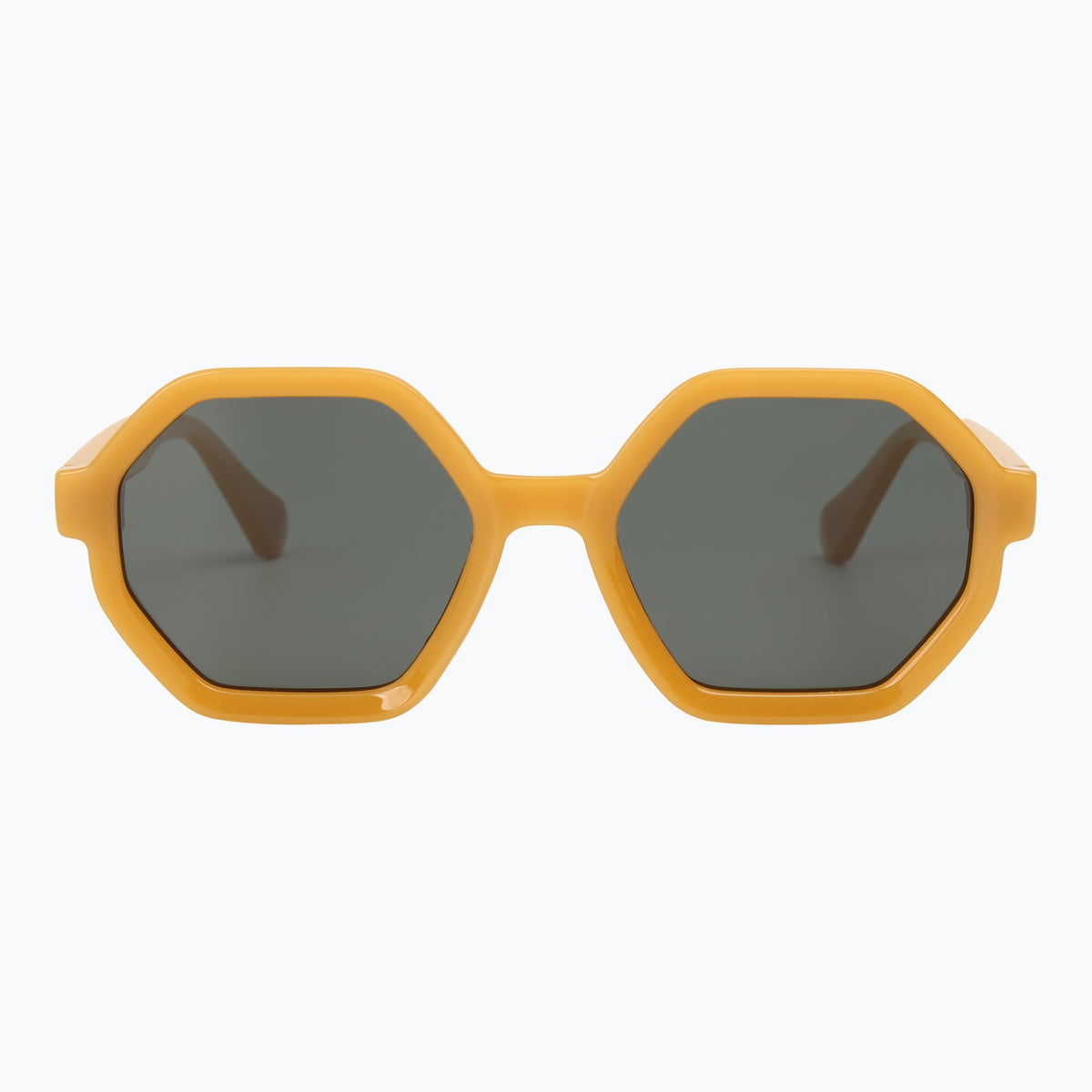Jaxy The Hex in Yellow — Geometric Polarized sunglasses