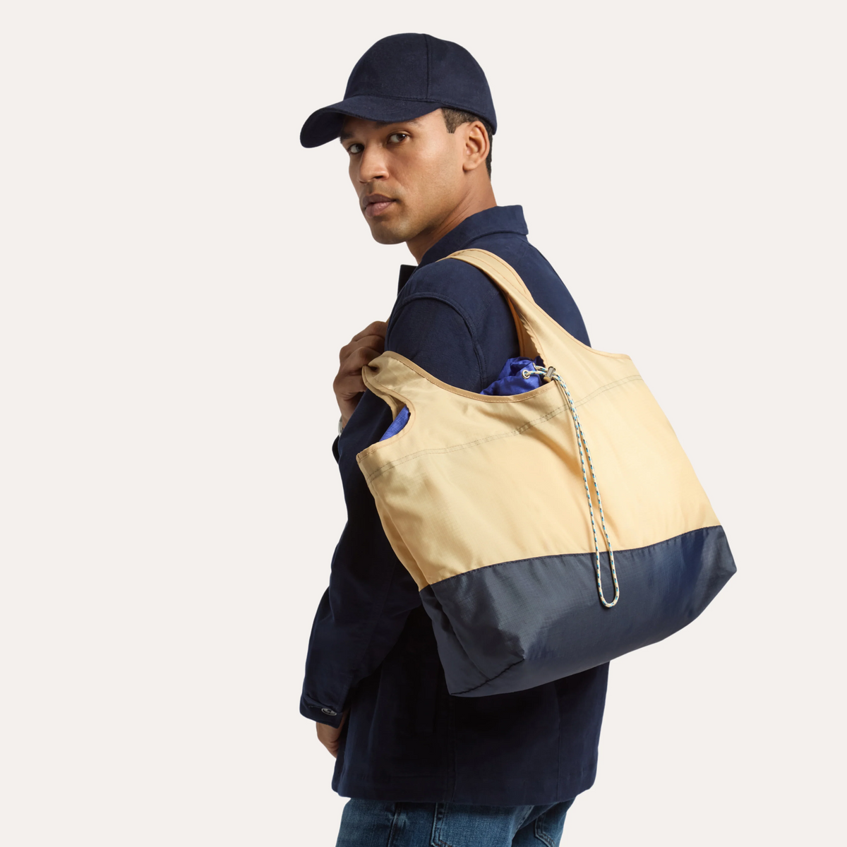 THE BIG SUR PACKABLE TOTE BAG / SAND