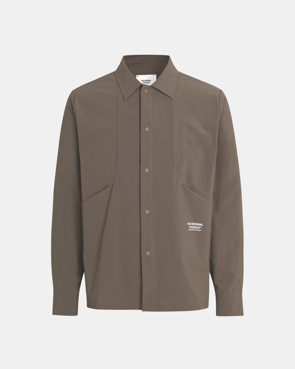 Off-Race Tech Overshirt - Ash Brown