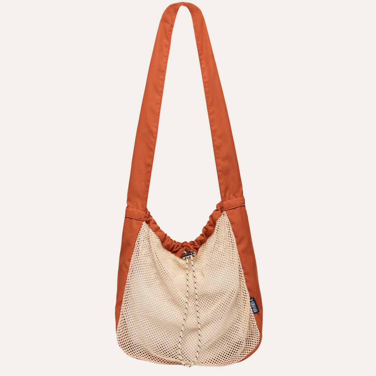 THE NET.ZERO MODERN FISHERMAN CROSSBODY BAG / RUST