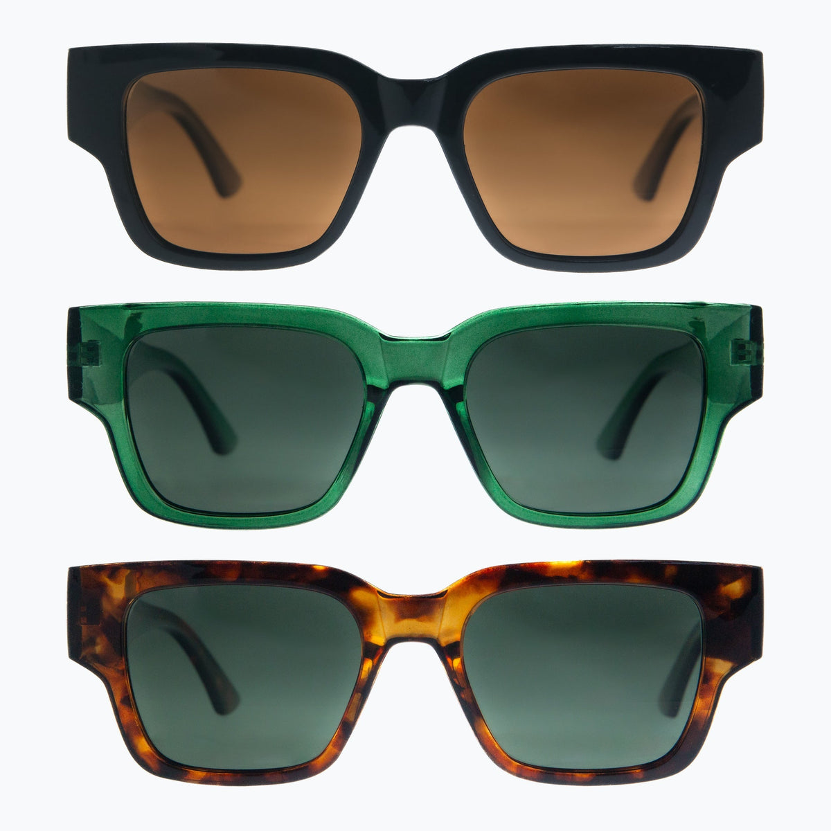 Jaxy Theory — Classic Square Polarized sunglasses in Black