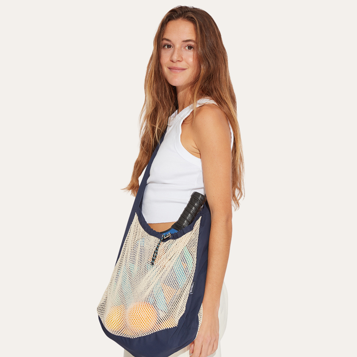 THE NET.ZERO MODERN FISHERMAN CROSSBODY BAG / NAVY