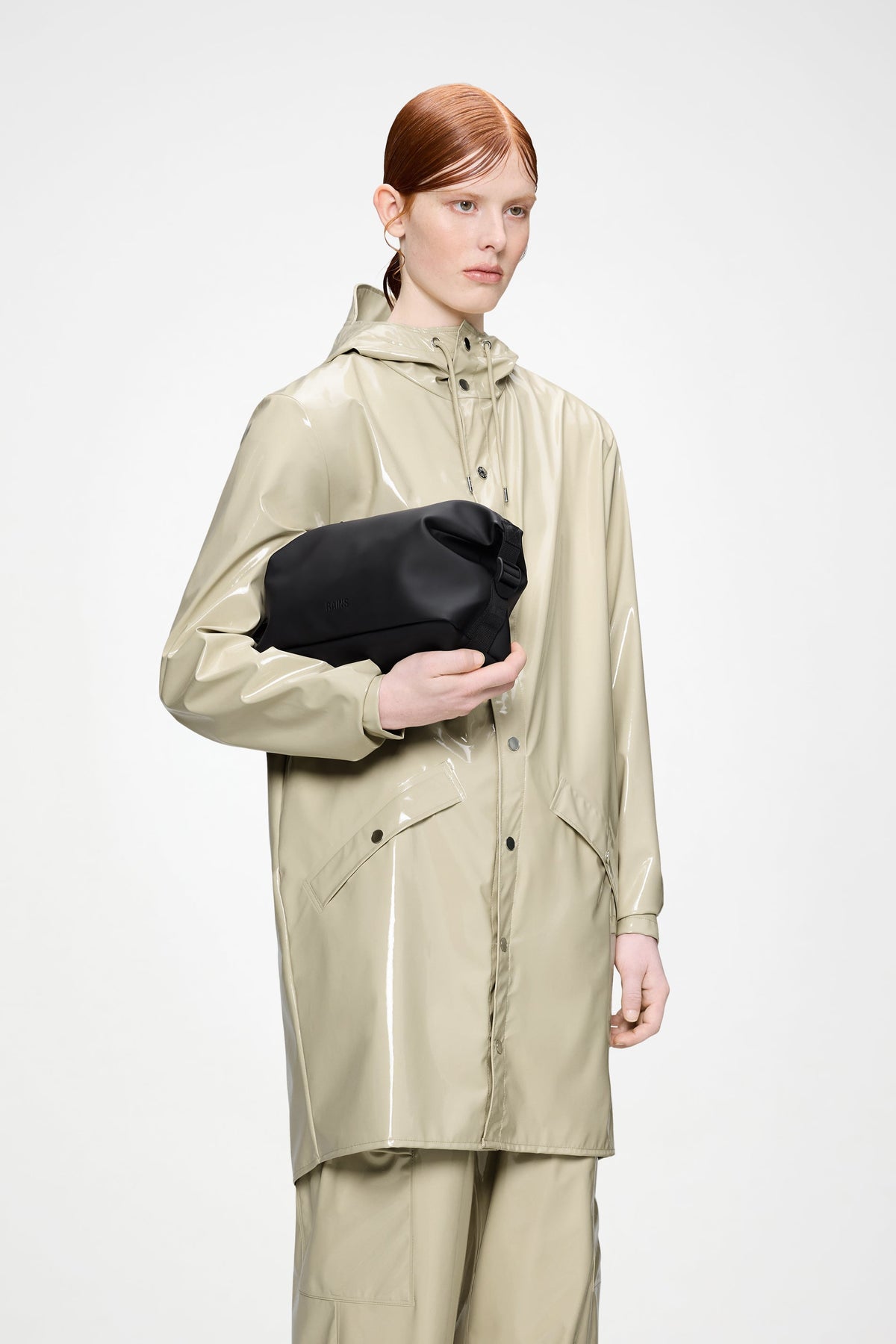 RAINS Hilo Wash Bag Black 4.40L H18 x D12 x W26 cm Wash Bag