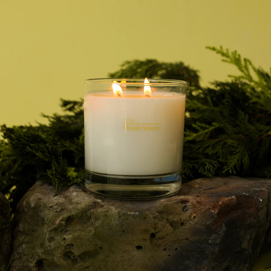 Hinoki Sesame Candle - Elsewhere Collection