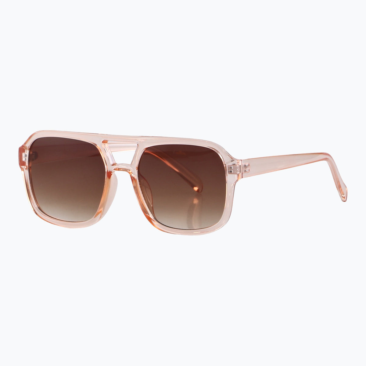 Jaxy Diplomat Aviator sunglasses — side view #Color_Sand