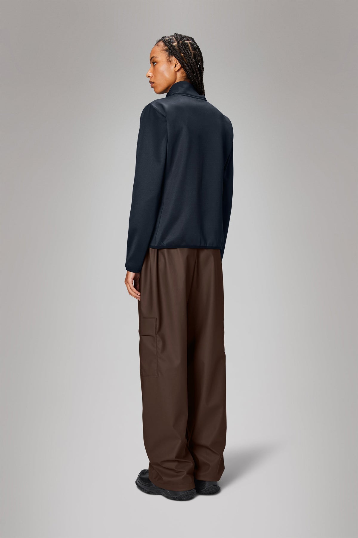 RAINS Sintra Fleece Curve Jacket Navy Jacket