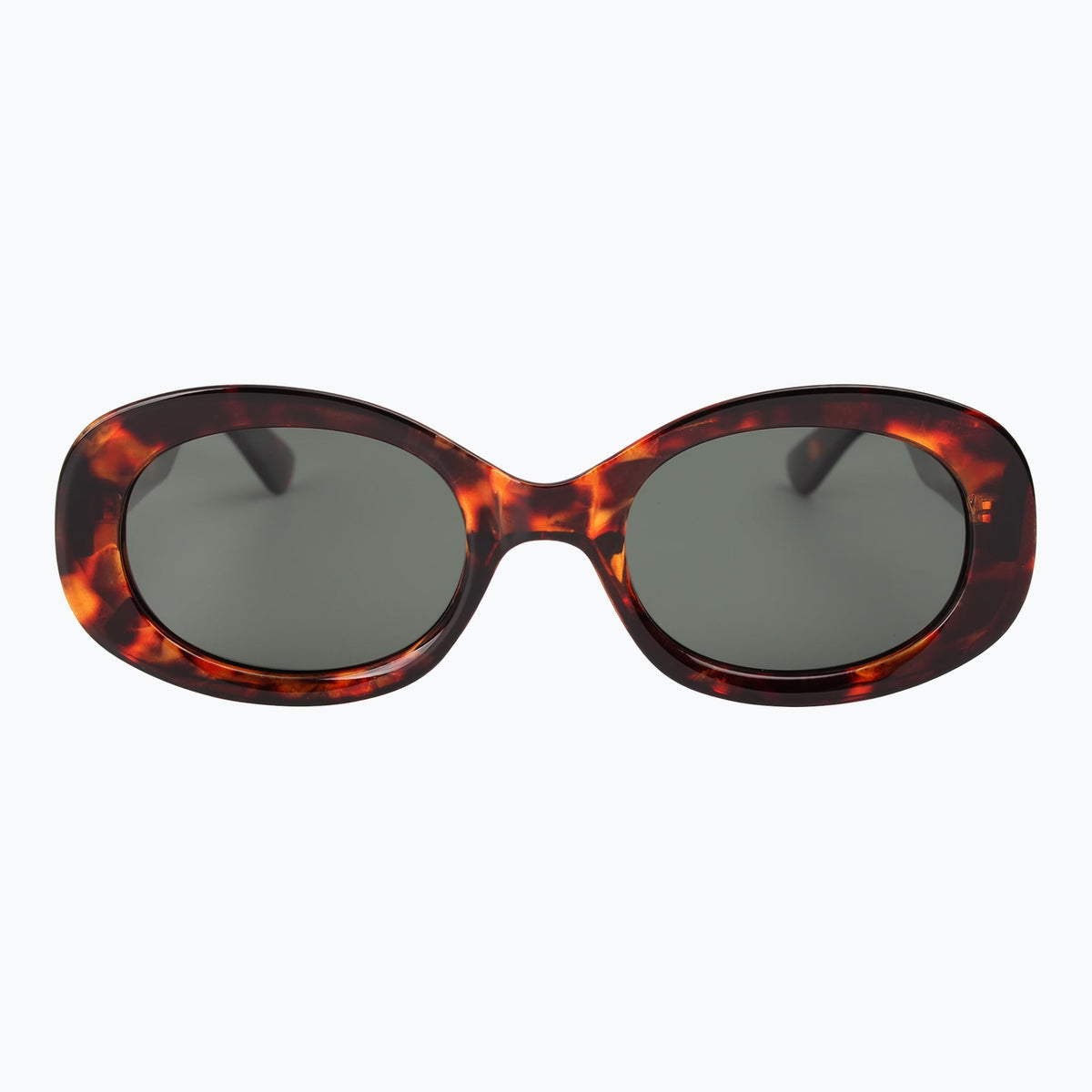 Jaxy Deco in Tortoise — Oval Polarized sunglasses