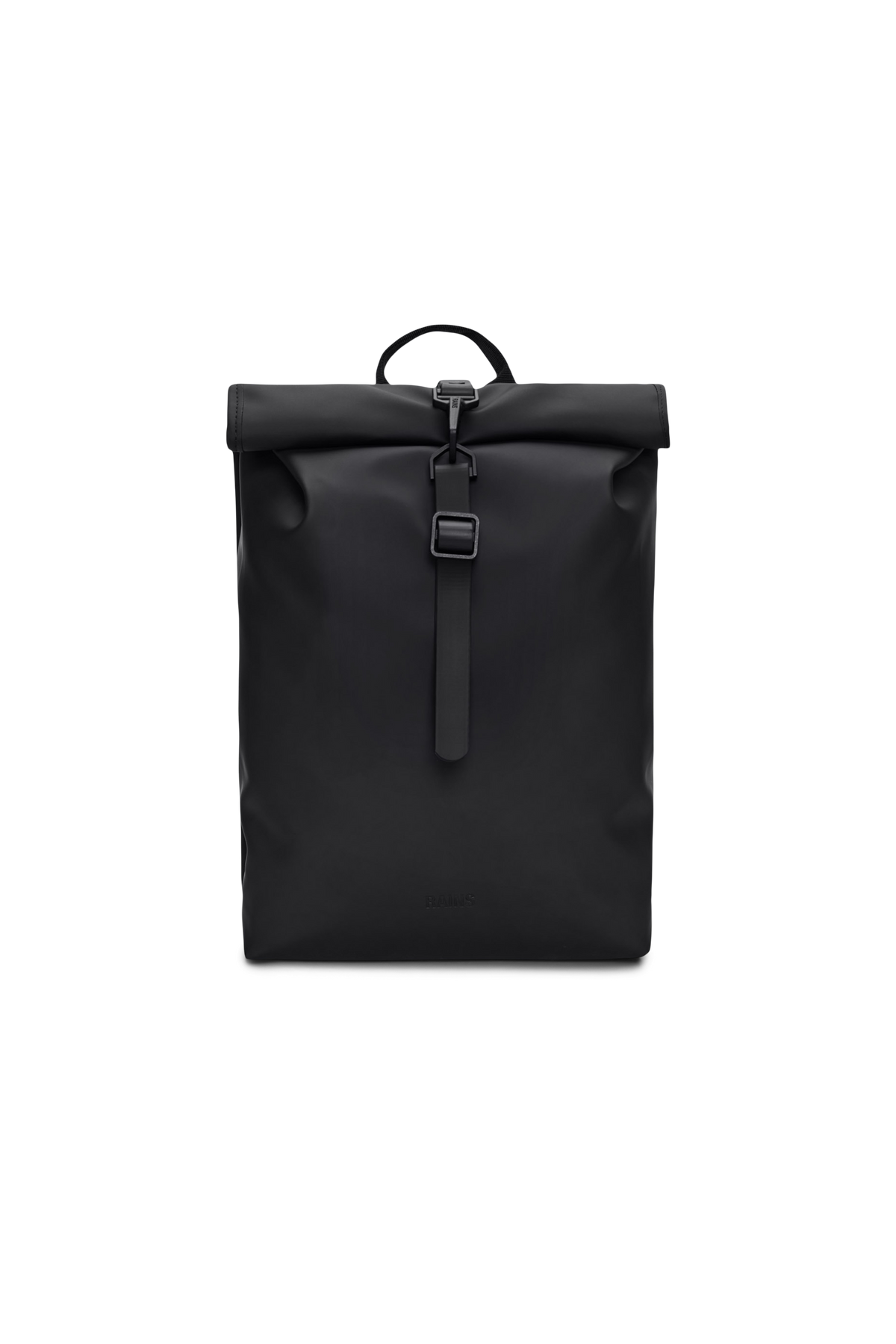 RAINS Rolltop Rucksack Mini Black 13L H50 x D10 x W27 cm Backpack