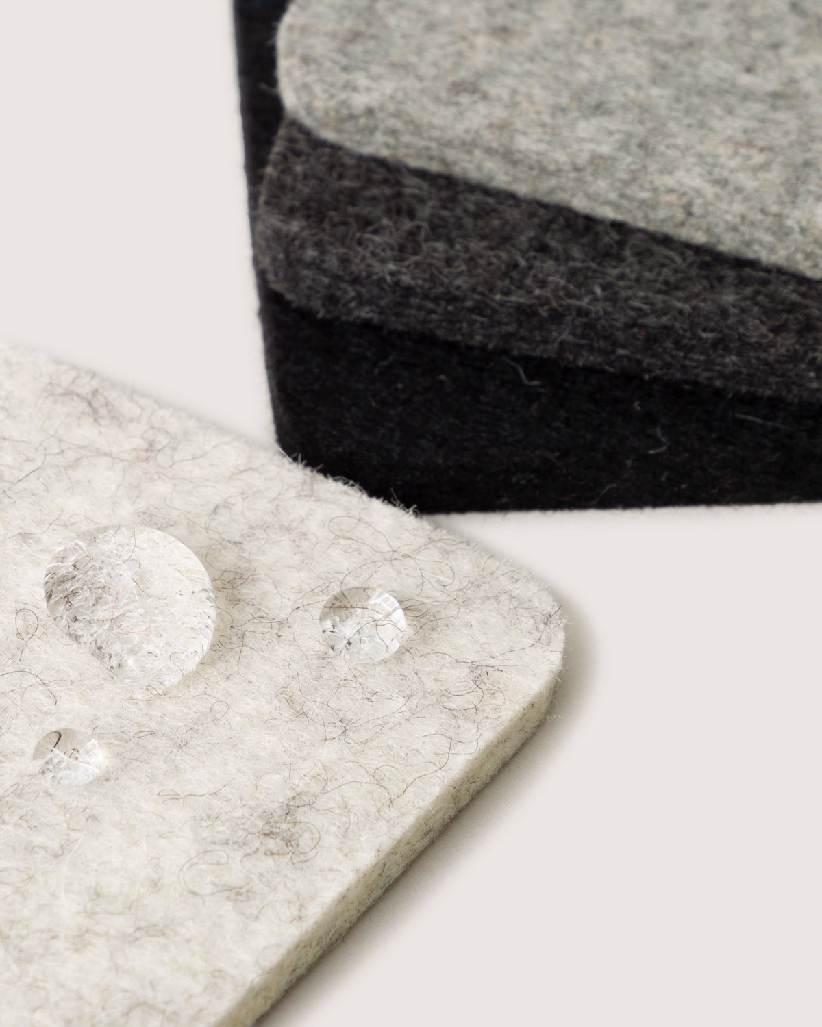 Bierfilzl Merino Wool Square Coaster Multi 4 Pack