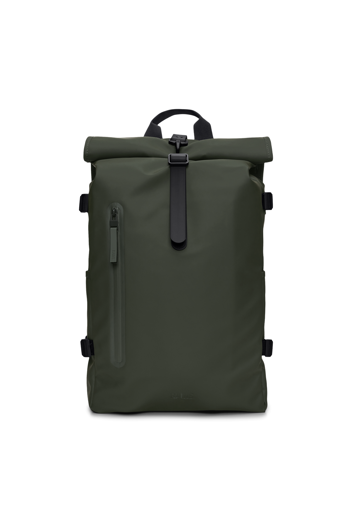 RAINS Rolltop Rucksack Large Green 28L H63 x D14 x W32 cm Backpack