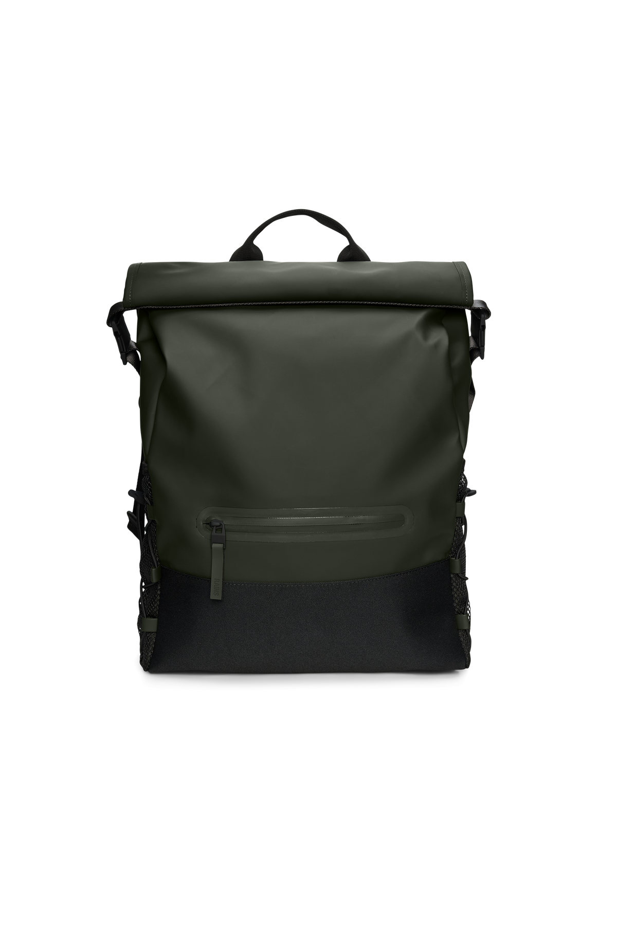 RAINS Trail Mountaineer Rolltop Green Backpack