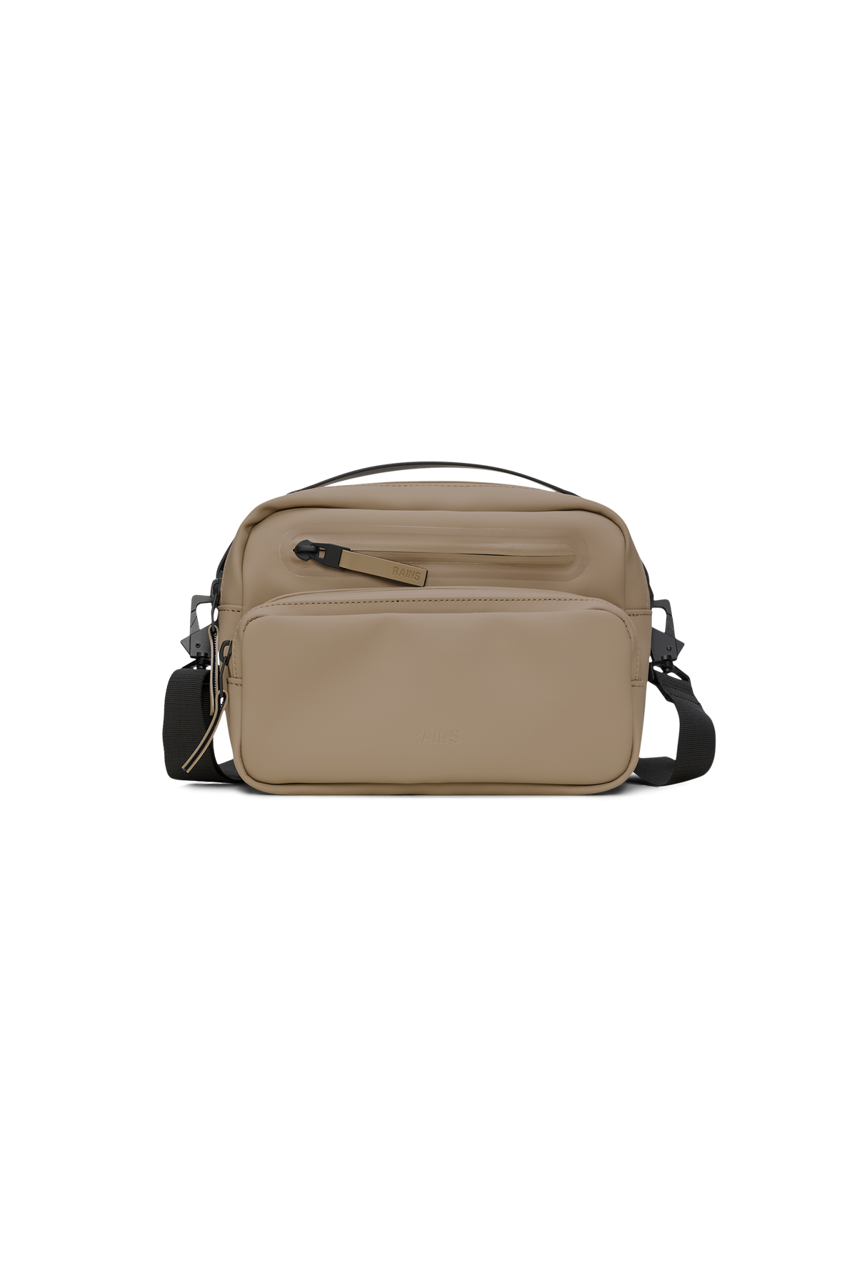 RAINS Cargo Box Bag Beige 3.60L H18 x D9 x W25 cm Crossbody