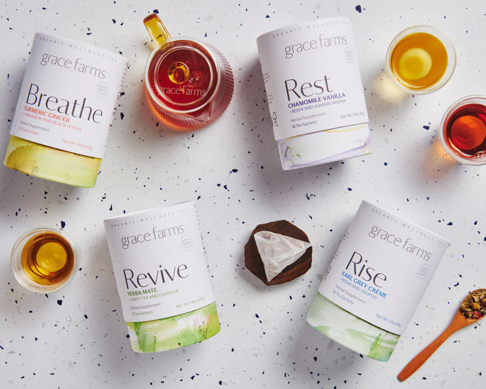 Wellness Tea Giftset: Rest, Rise, Revive & Breathe