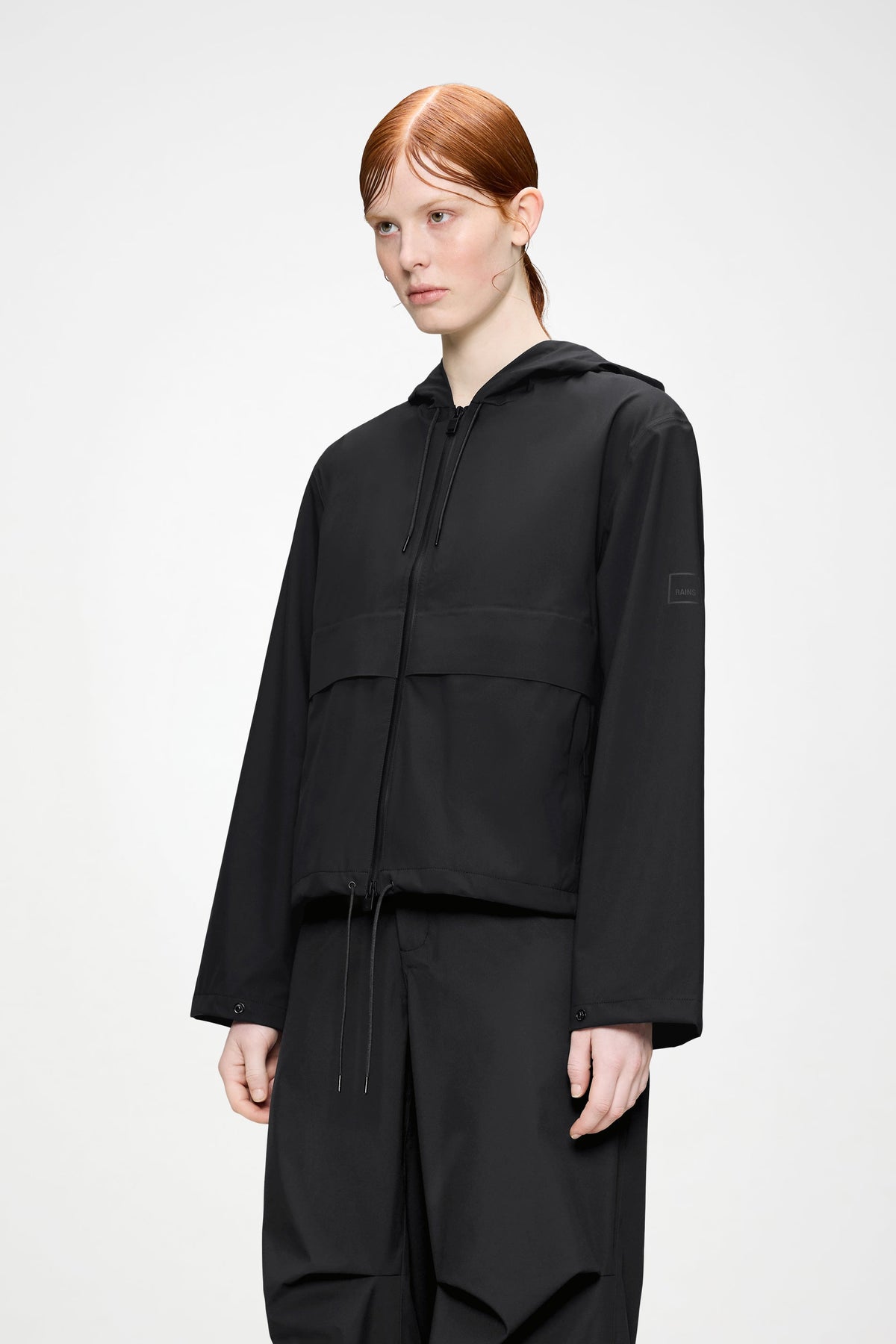 RAINS Suva Hardshell Short String W Jacket Black Jacket