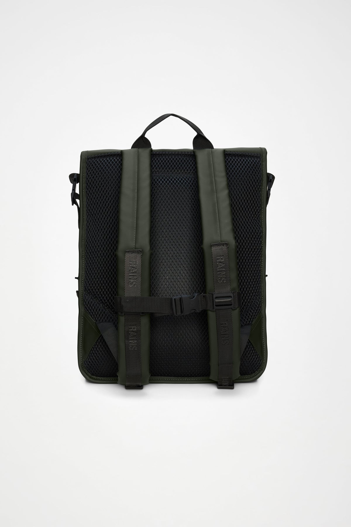 RAINS Trail Mountaineer Rolltop Green Backpack