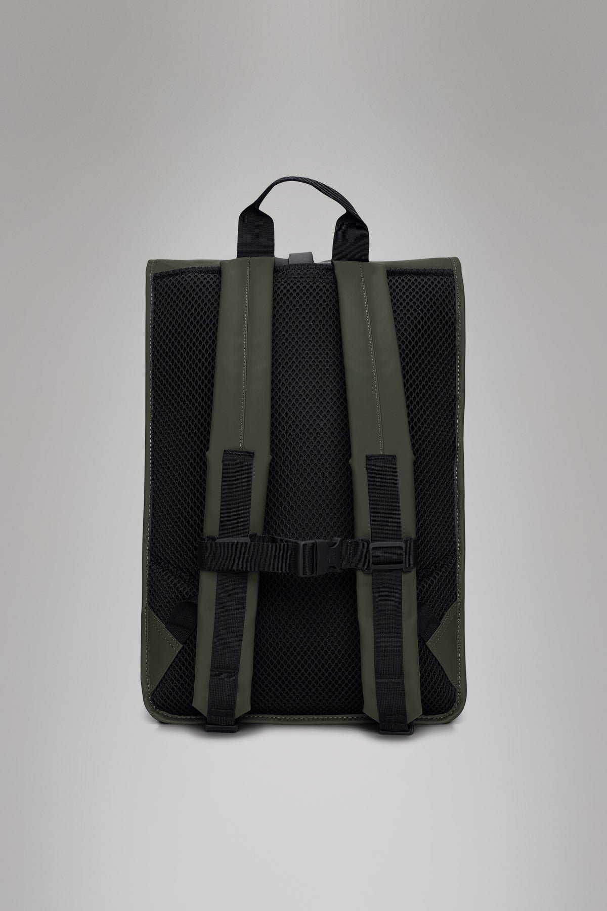 RAINS Rolltop Rucksack Large Green Backpack