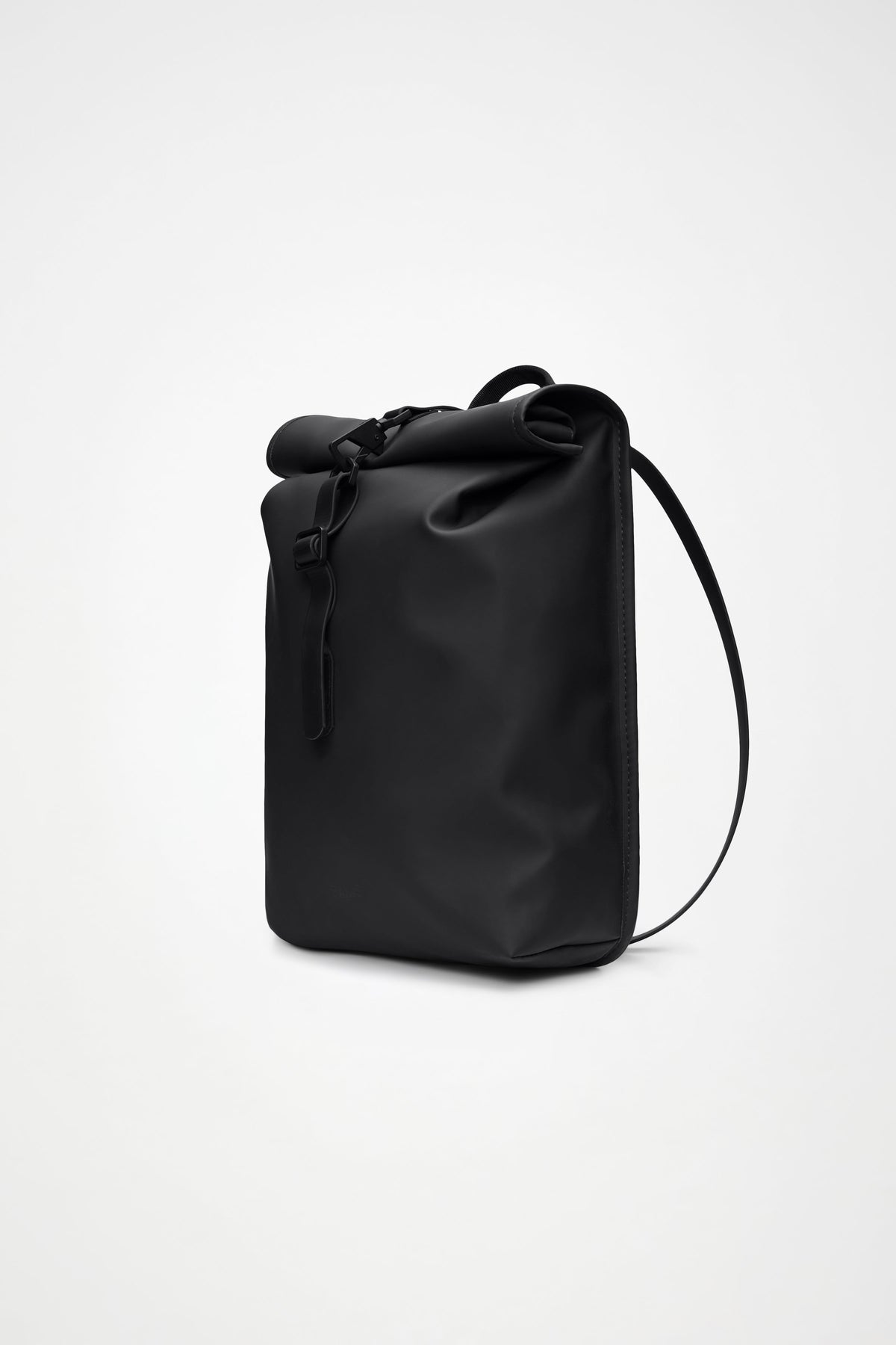 RAINS Rolltop Rucksack Mini Black 13L H50 x D10 x W27 cm Backpack