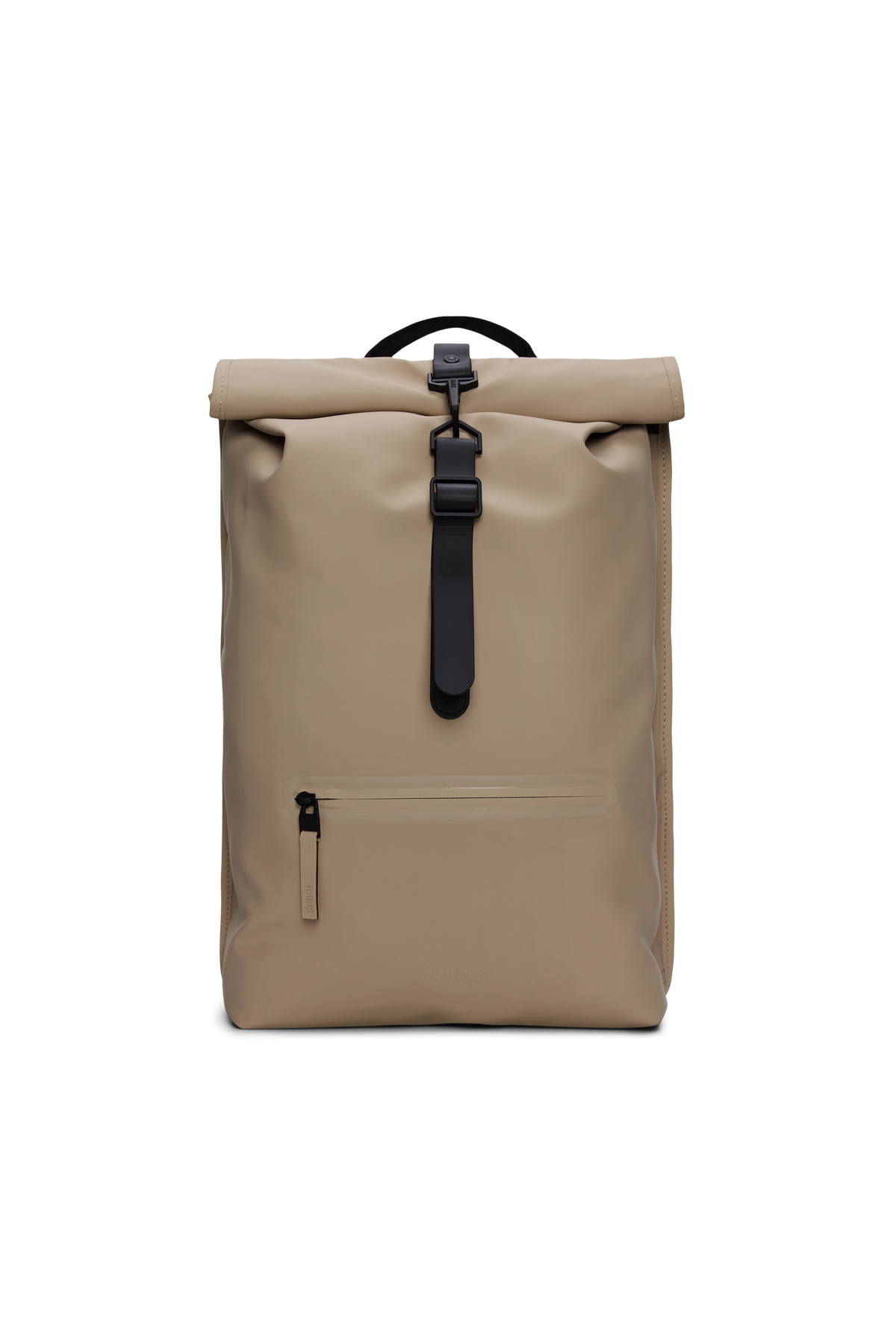 RAINS Rolltop Rucksack Beige 17L H60 x D11 x W32 cm Backpack