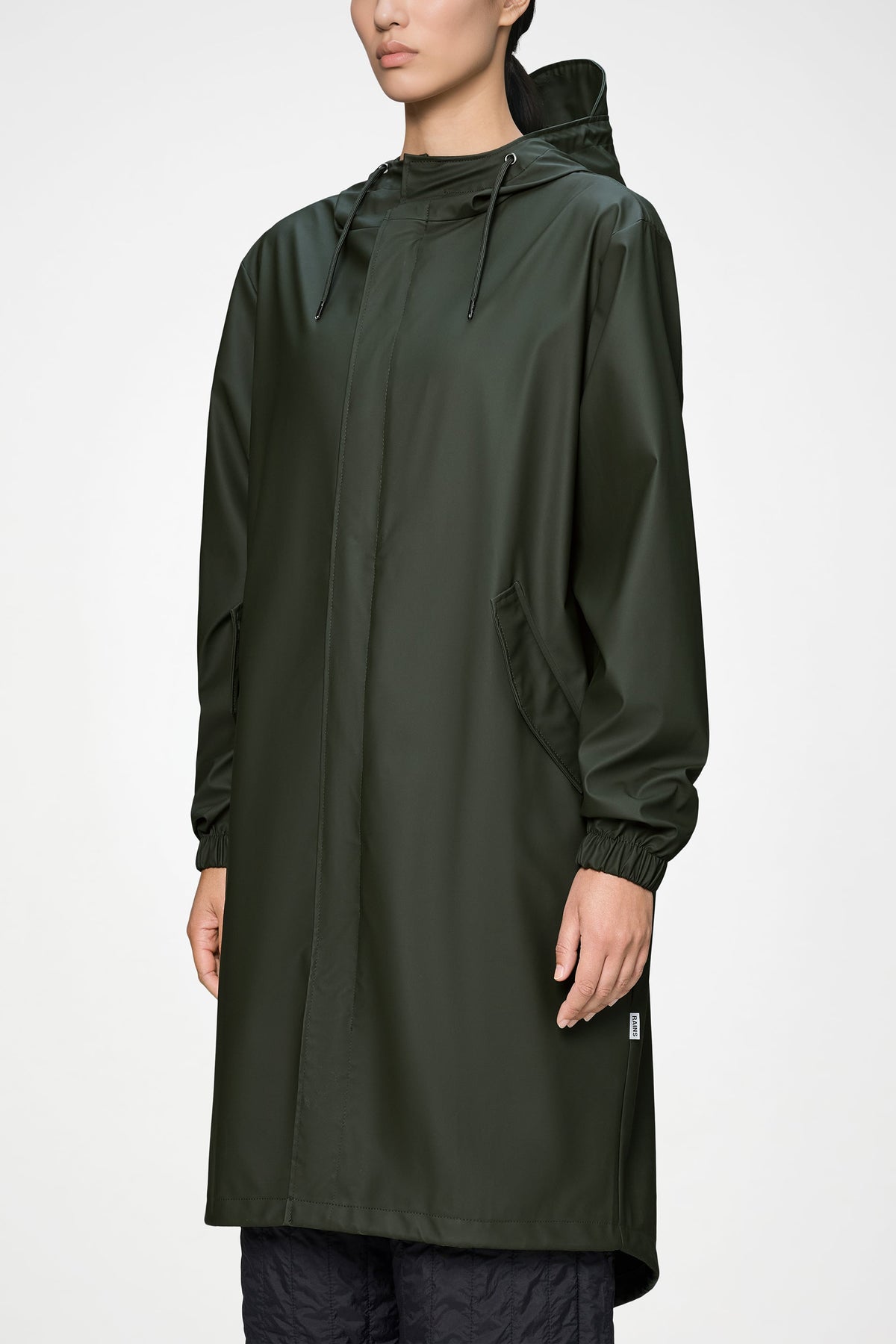 RAINS Fishtail Parka Green Jacket