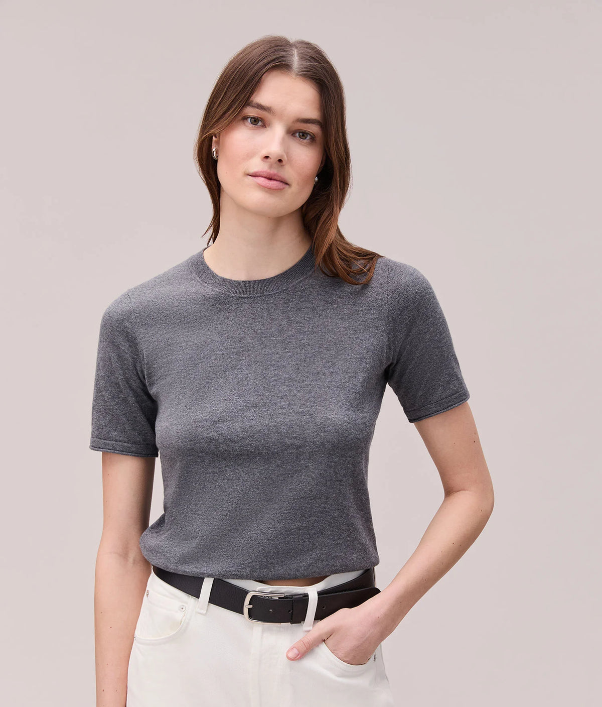 Washable Cotton Silk Tee