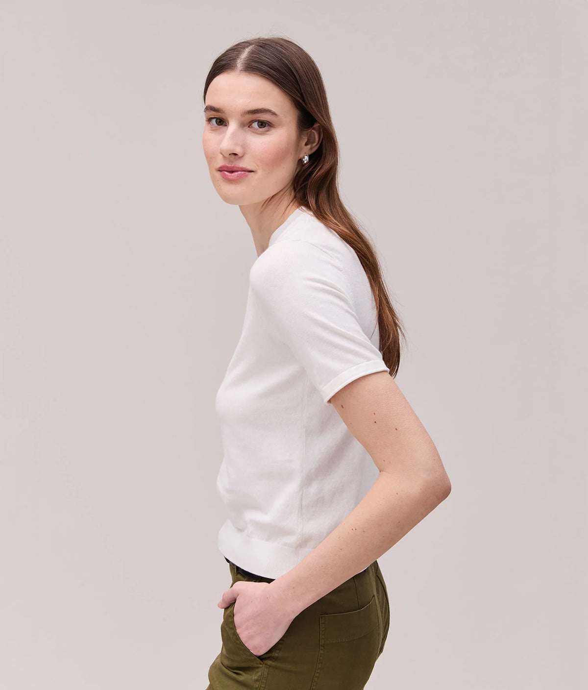Washable Cotton Silk Tee