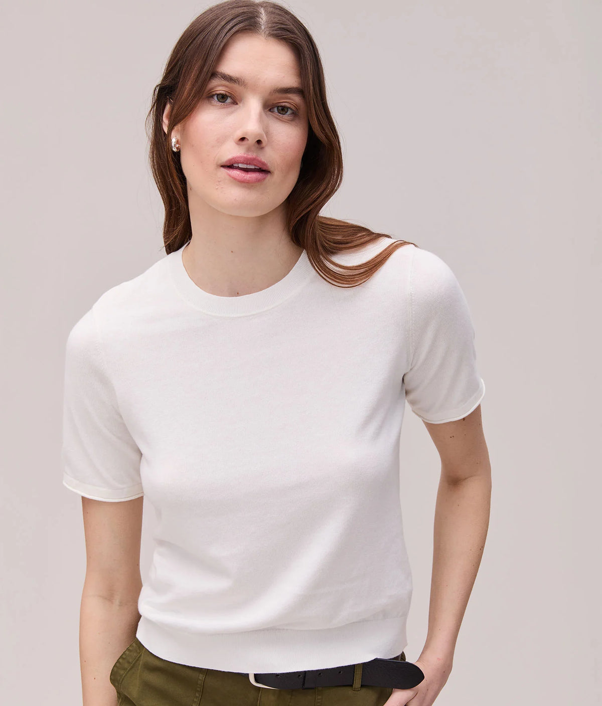Washable Cotton Silk Tee