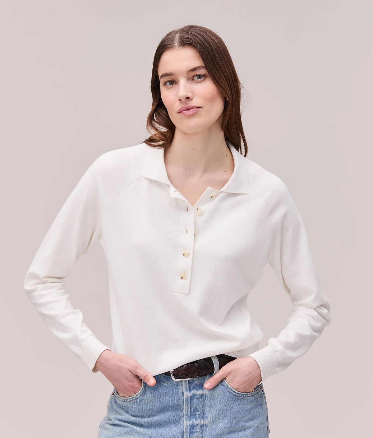 The Washable Cotton Silk Polo