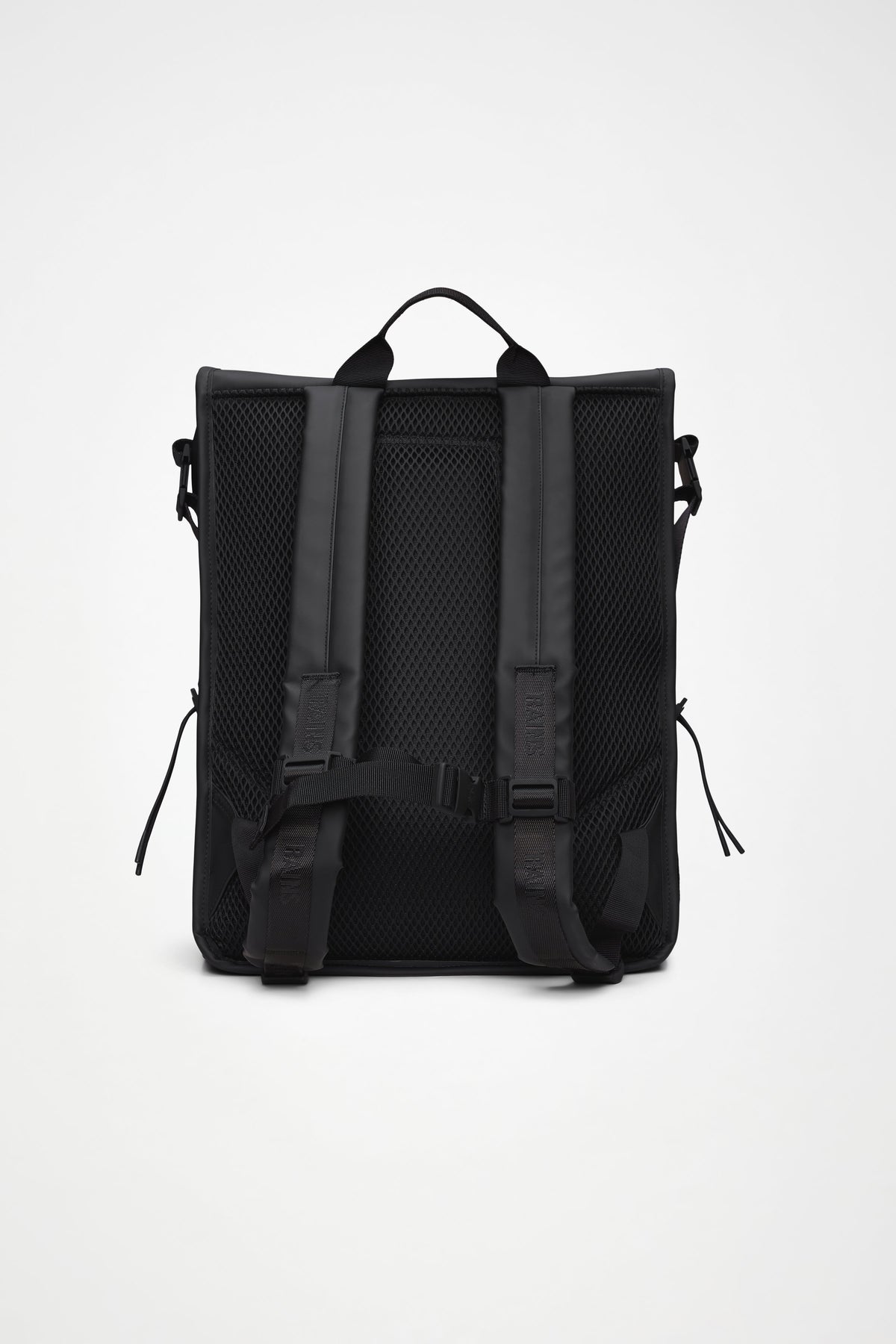 RAINS Trail Mountaineer Rolltop Black Backpack