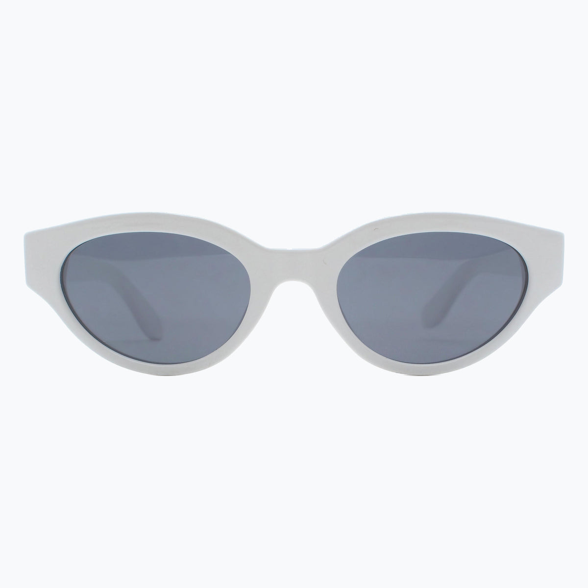 Jaxy Monroe in White — Cat-eye Polarized sunglasses #Color_White