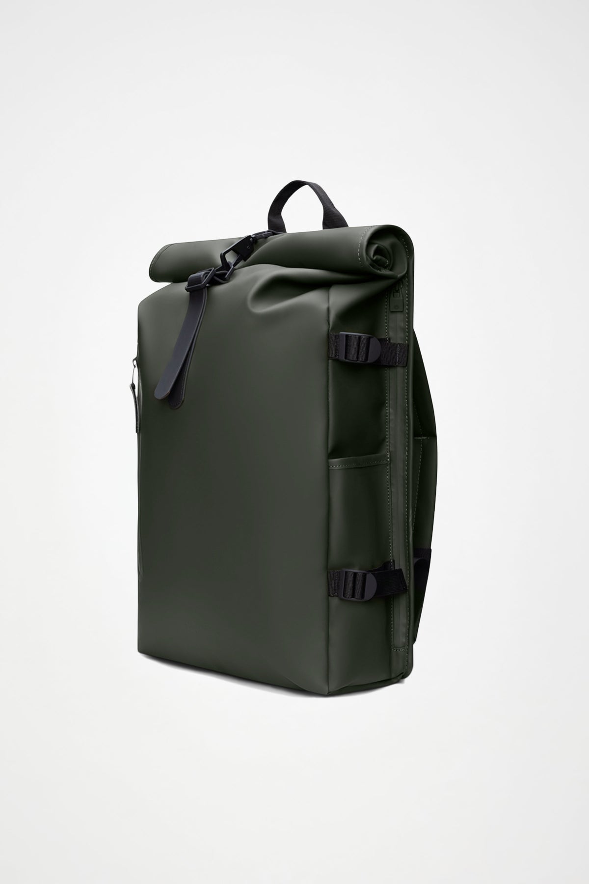 RAINS Rolltop Rucksack Large Green 28L H63 x D14 x W32 cm Backpack