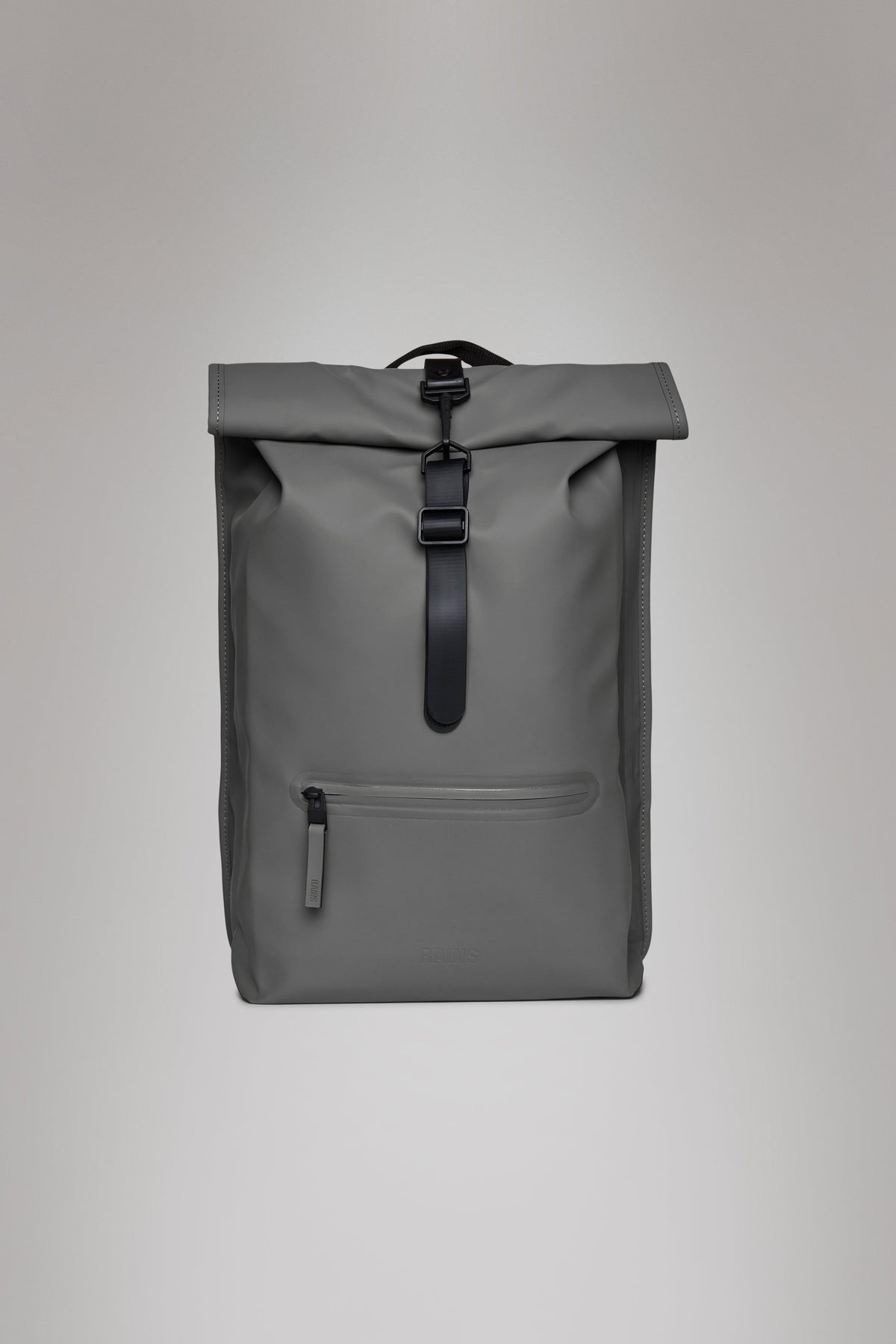 RAINS Rolltop Rucksack Grey 17L H48 x D11 x W32 cm Backpack