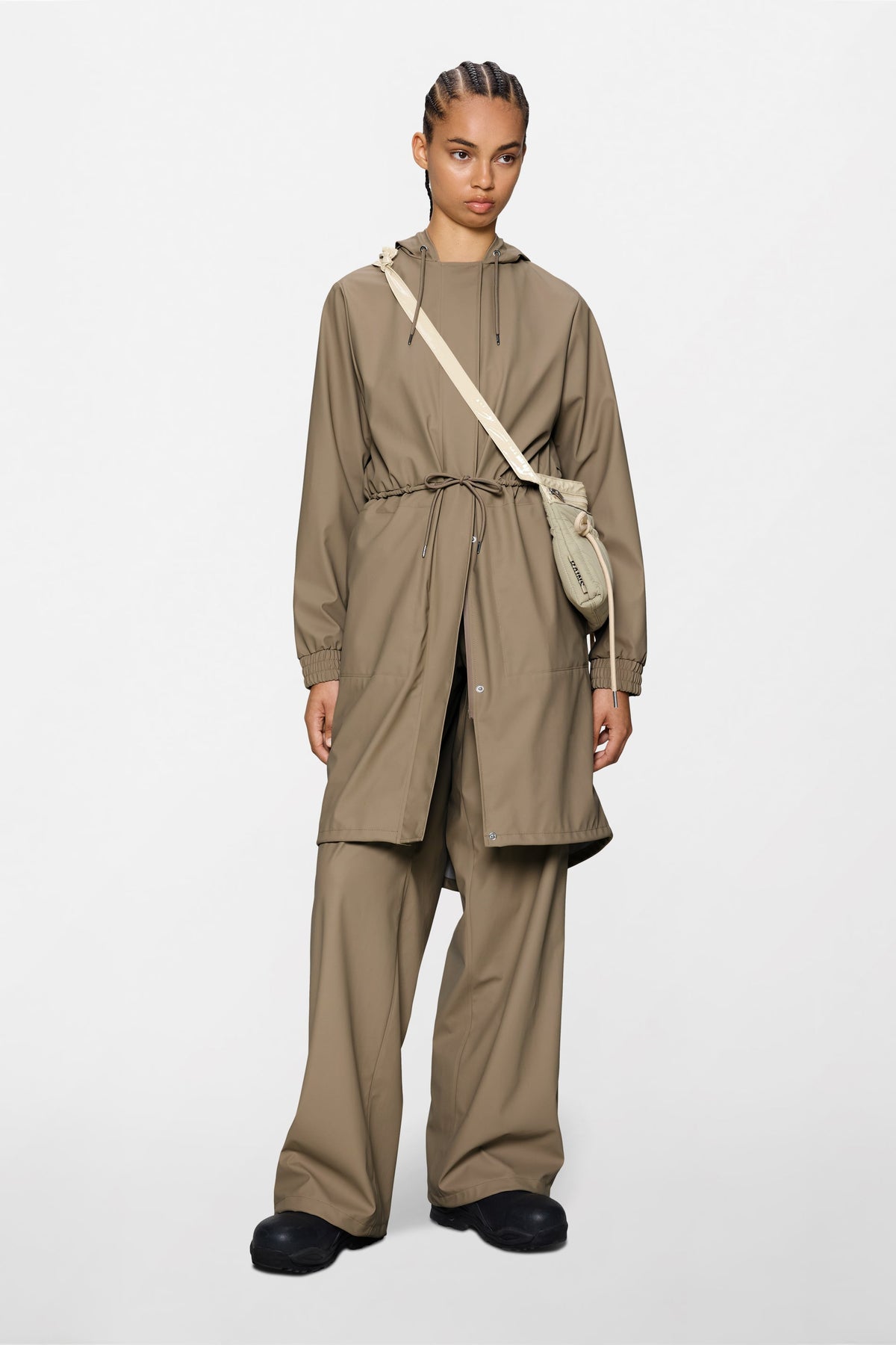 RAINS String W Parka Beige Jacket