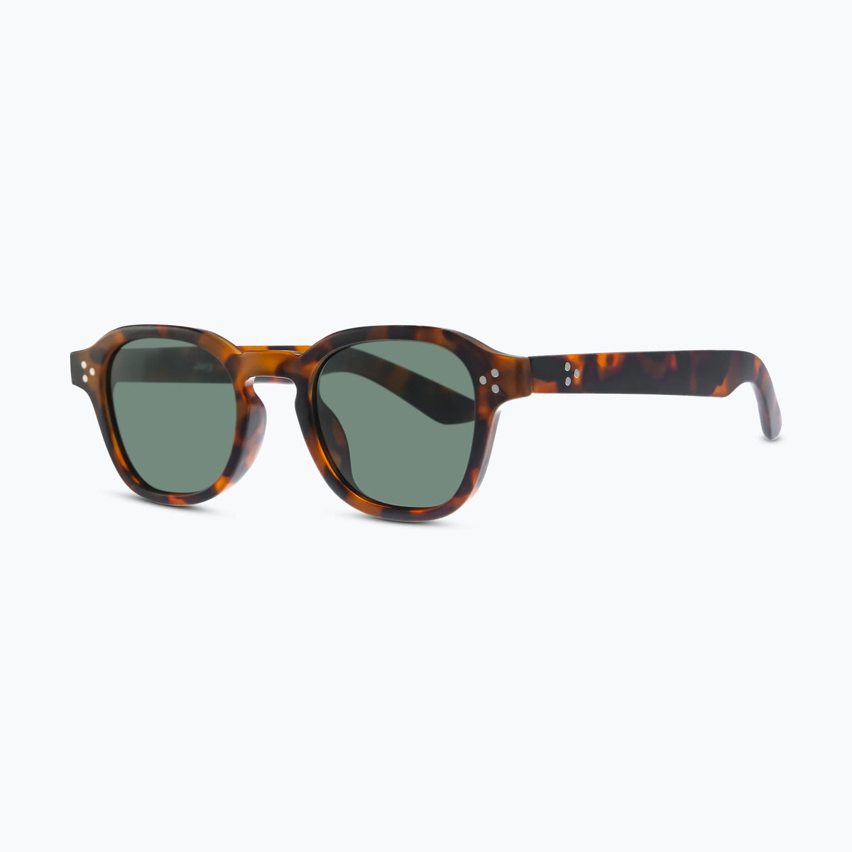 Jaxy Westside Square sunglasses — side view #Color_Antique tort