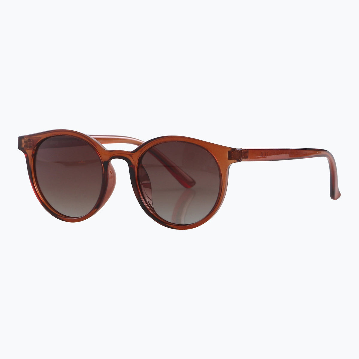 Jaxy Havana Haze Round sunglasses — side view #Color_Brown