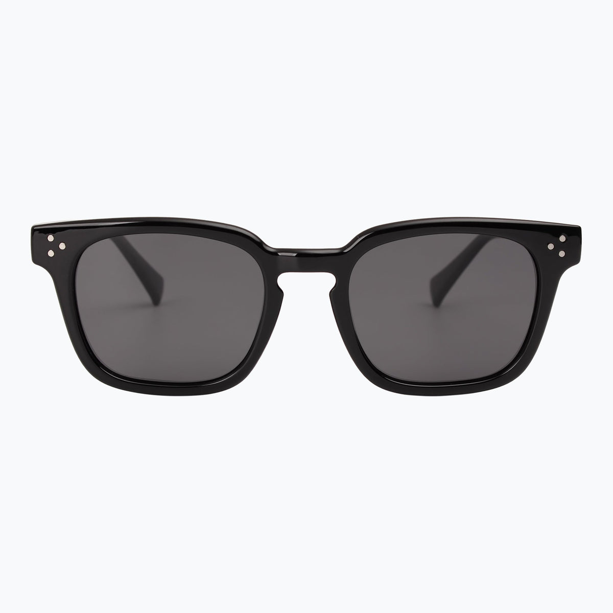 Jaxy Diner in Black — Square Polarized sunglasses