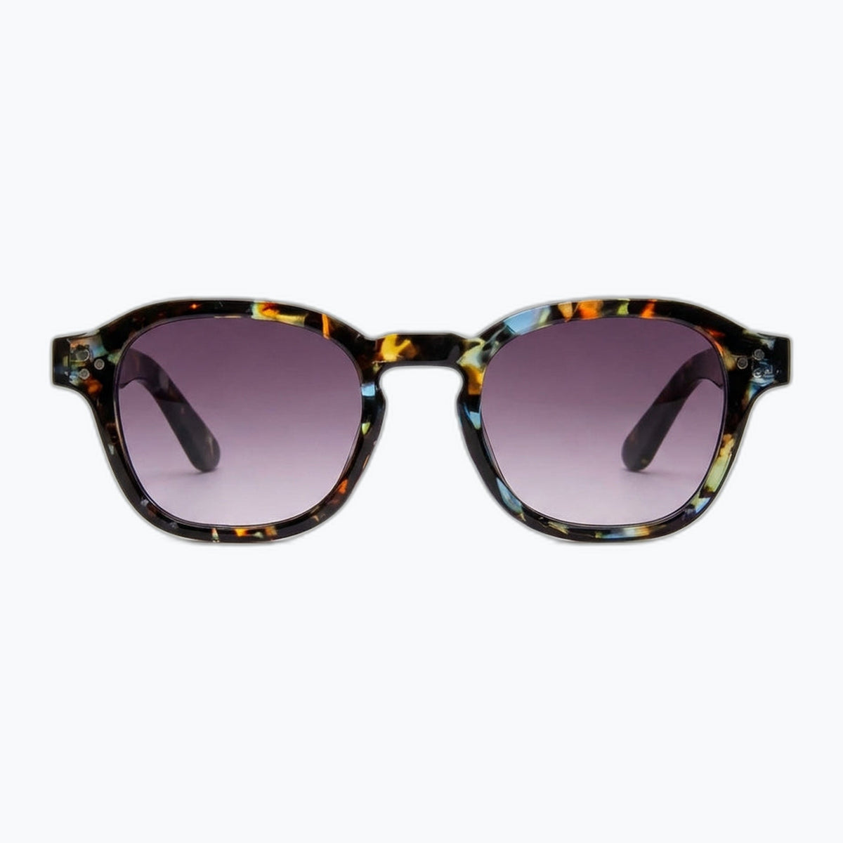Jaxy Westside in Blue Multi — Round Polarized sunglasses