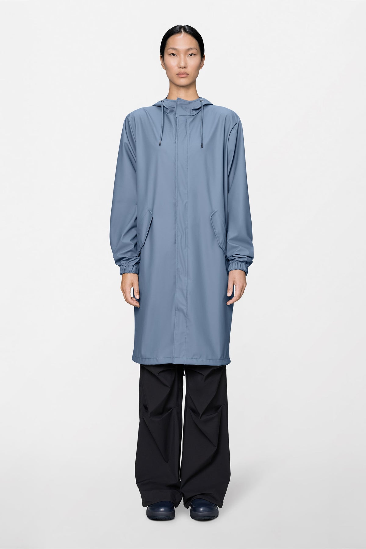 RAINS Fishtail Parka Blue Dusk Jacket