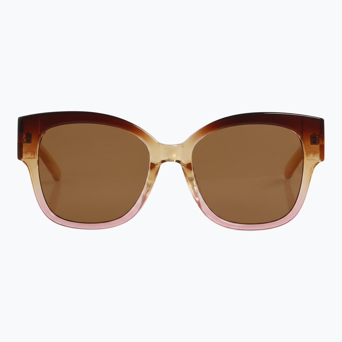 Jaxy Dahlia in Amber/Pink — Square sunglasses