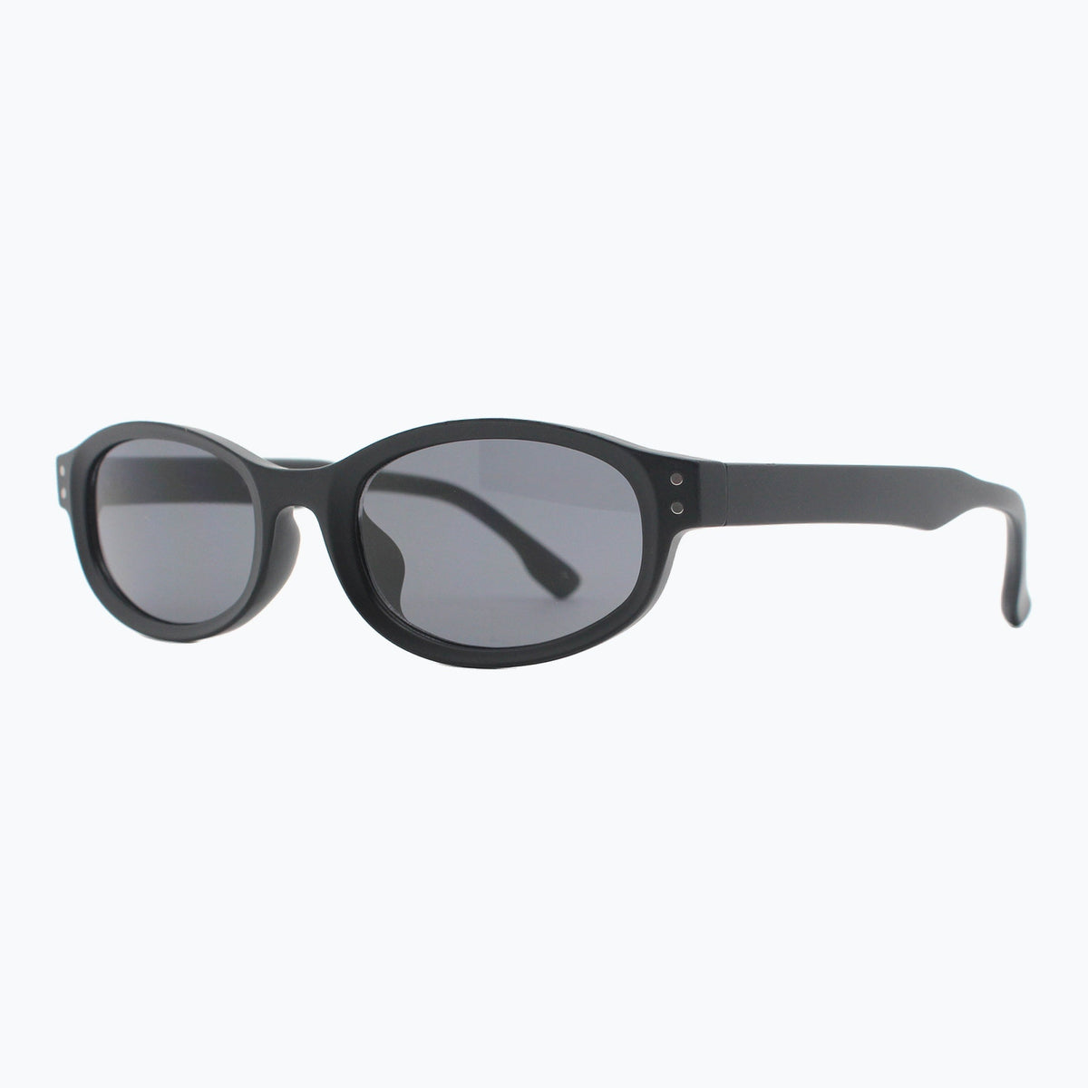 Jaxy Bardot Oval sunglasses — side view #Color_Black