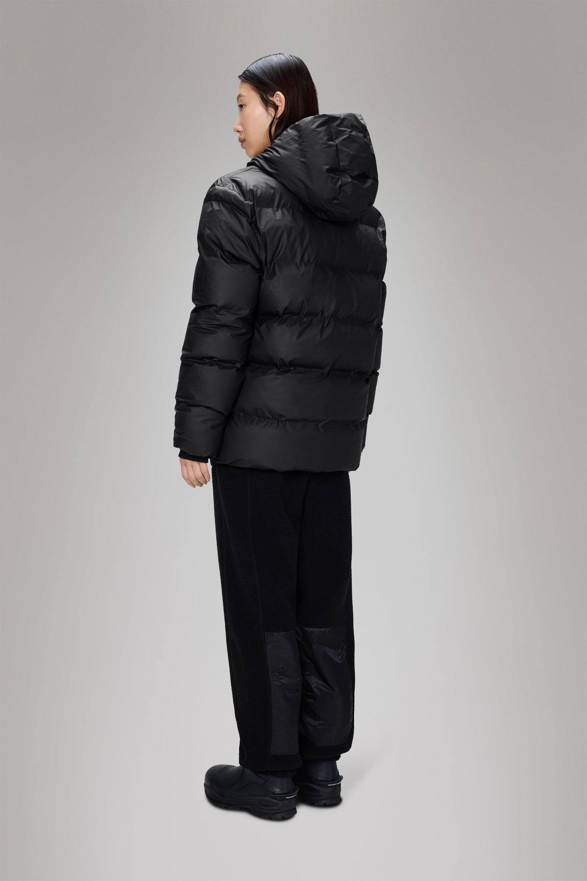 RAINS Alta Puffer Jacket Black Jacket