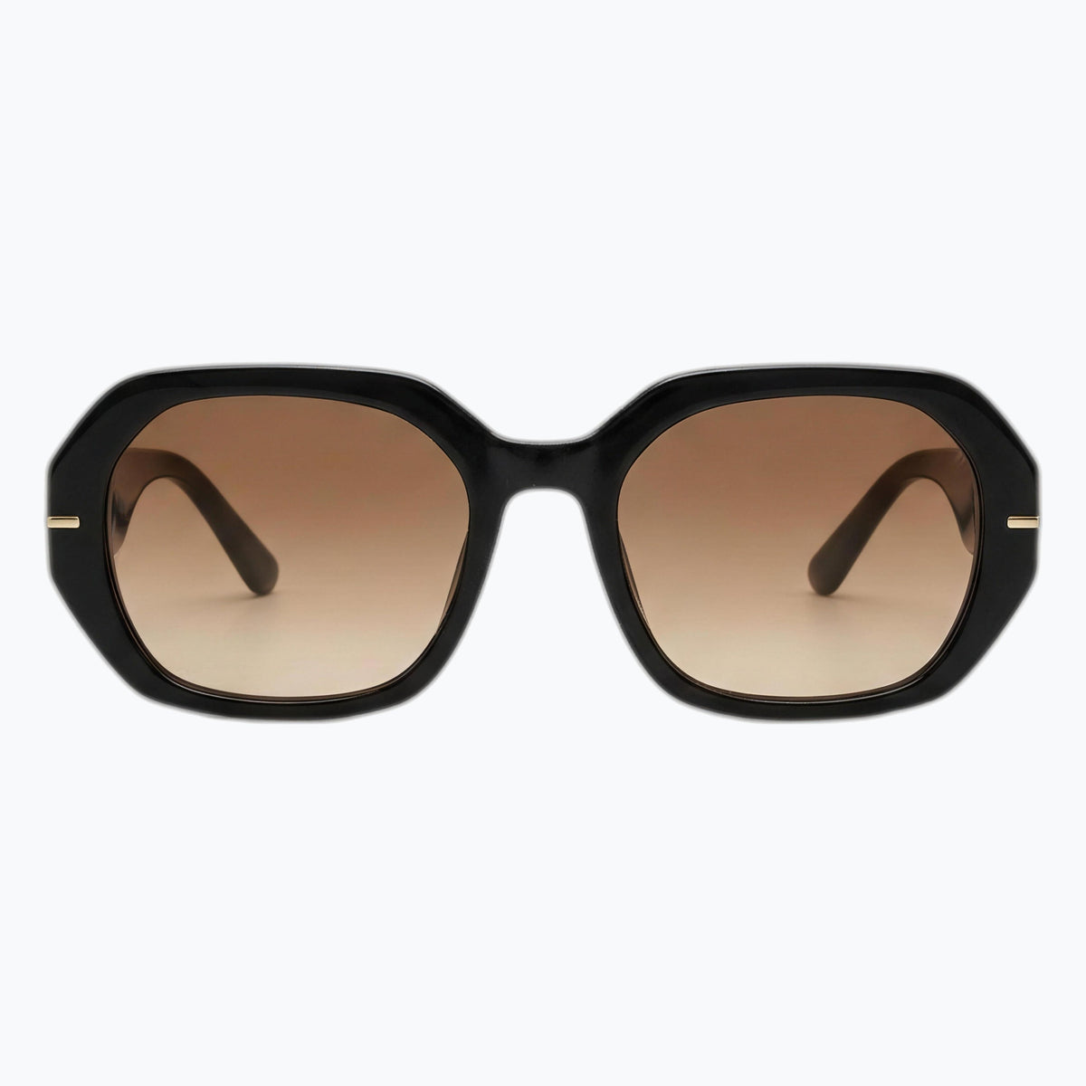 Jaxy The Regent in Black — Square sunglasses #Color_Black