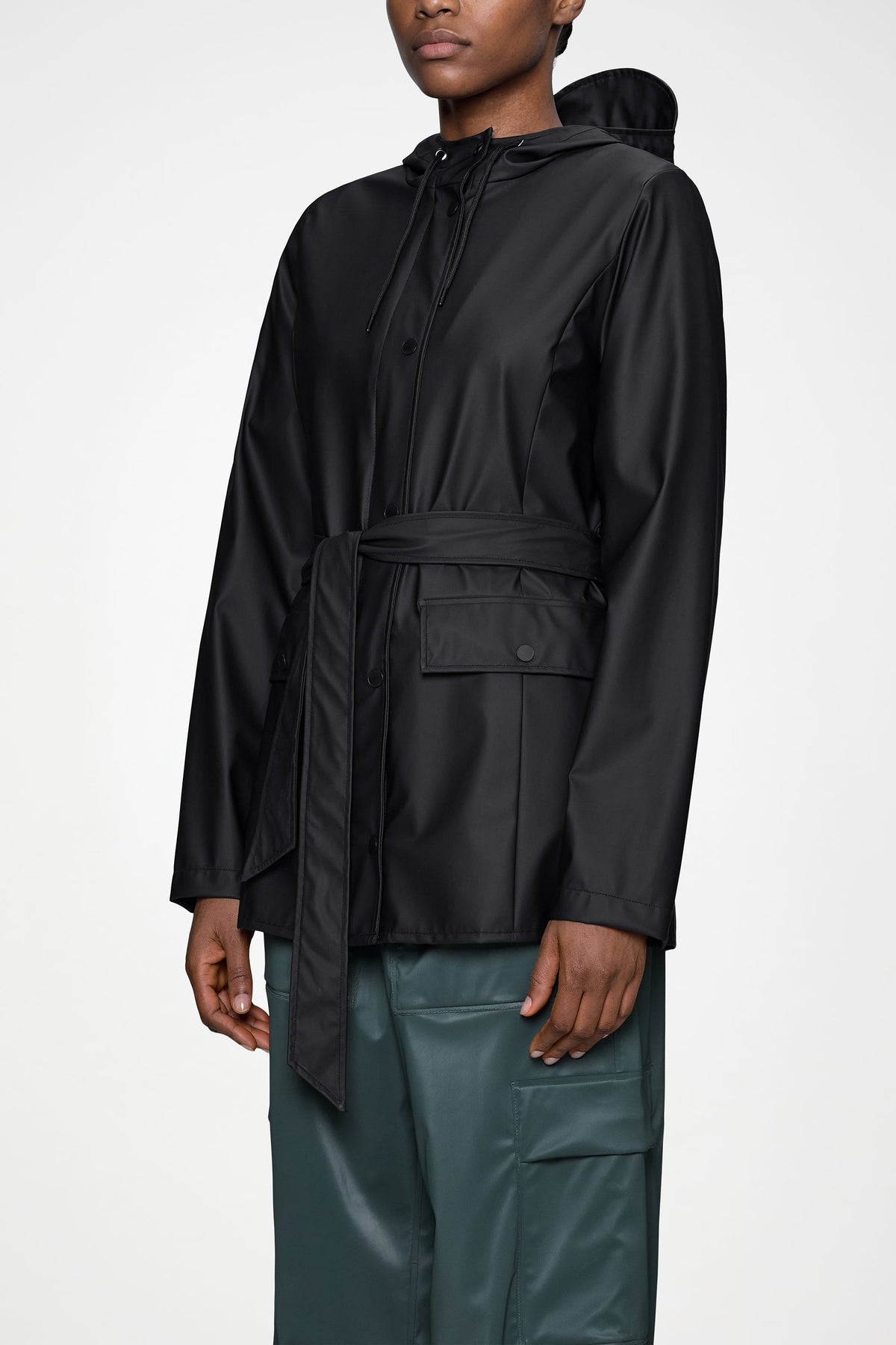 RAINS Curve Jacket Black Jacket