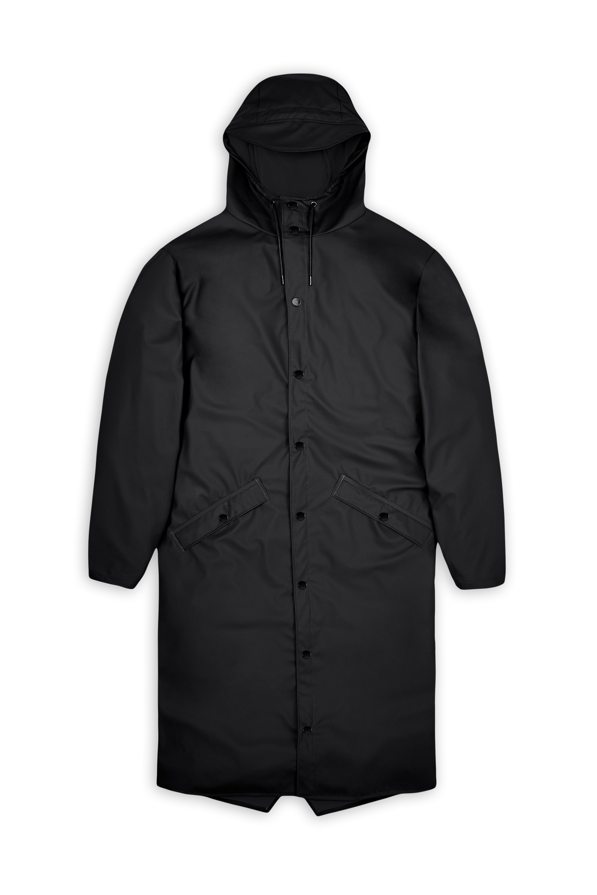 RAINS Longer Jacket Black Jacket