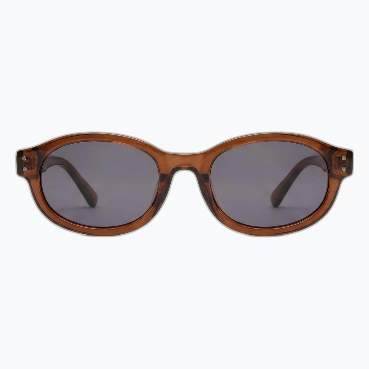 Jaxy Bardot in Brown — Oval sunglasses #Color_Brown