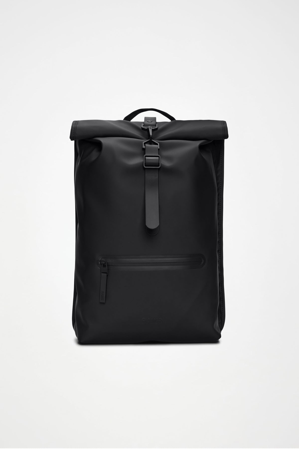RAINS Rolltop Rucksack Black 17L H60 x D11 x W32 cm Backpack