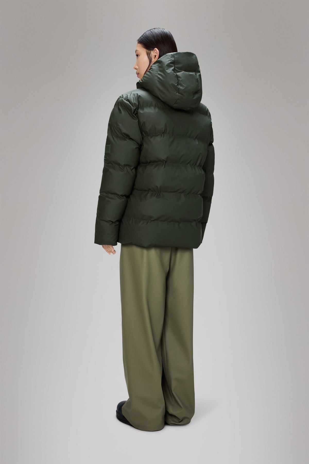 RAINS Alta Puffer Jacket Green Jacket