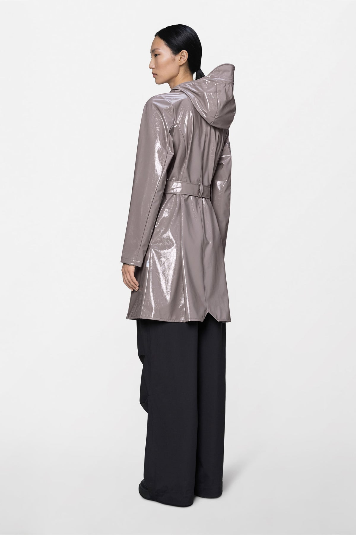 RAINS Curve Long Jacket
 Cinder Glaze Jacket
